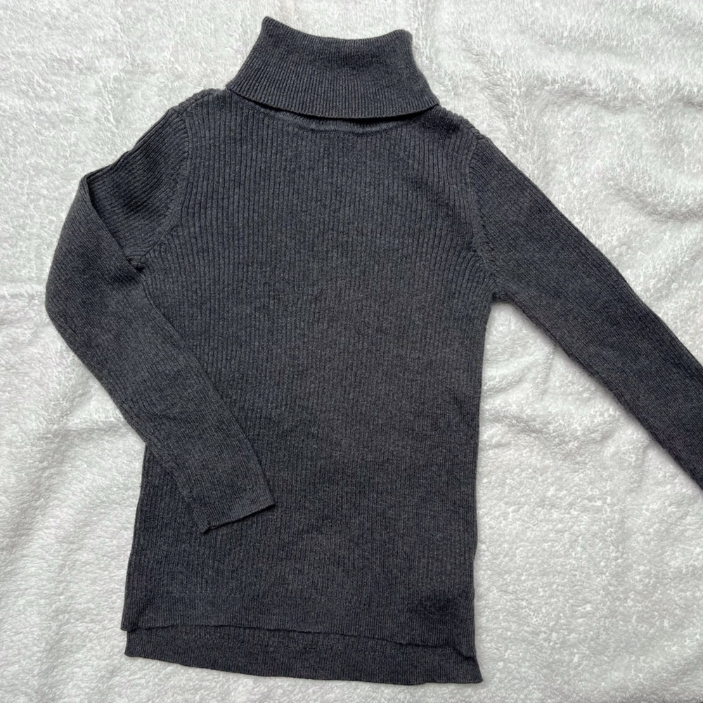 Gap Kids  girls gray ribbed turtleneck